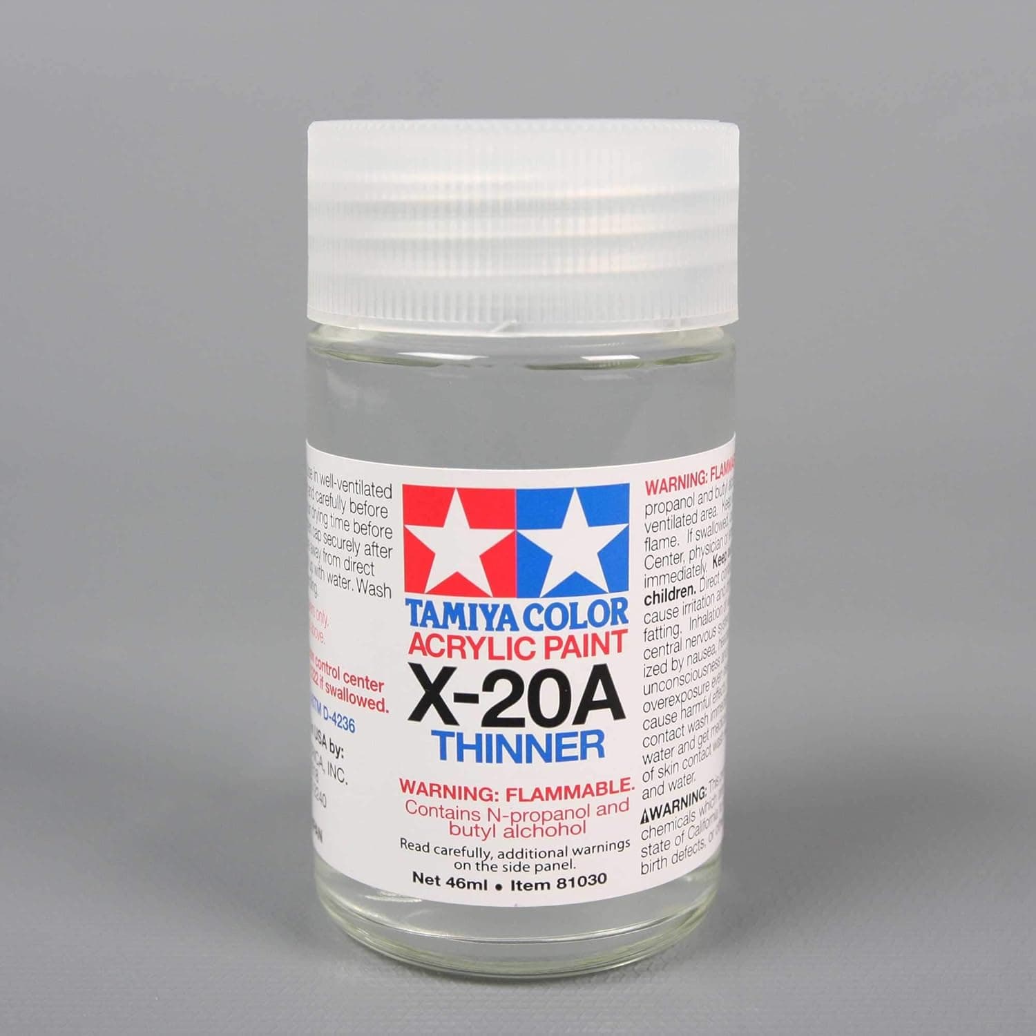 Tamiya America, Inc Acrylic/Poly Thinner X-20A 46ml, TAM81030