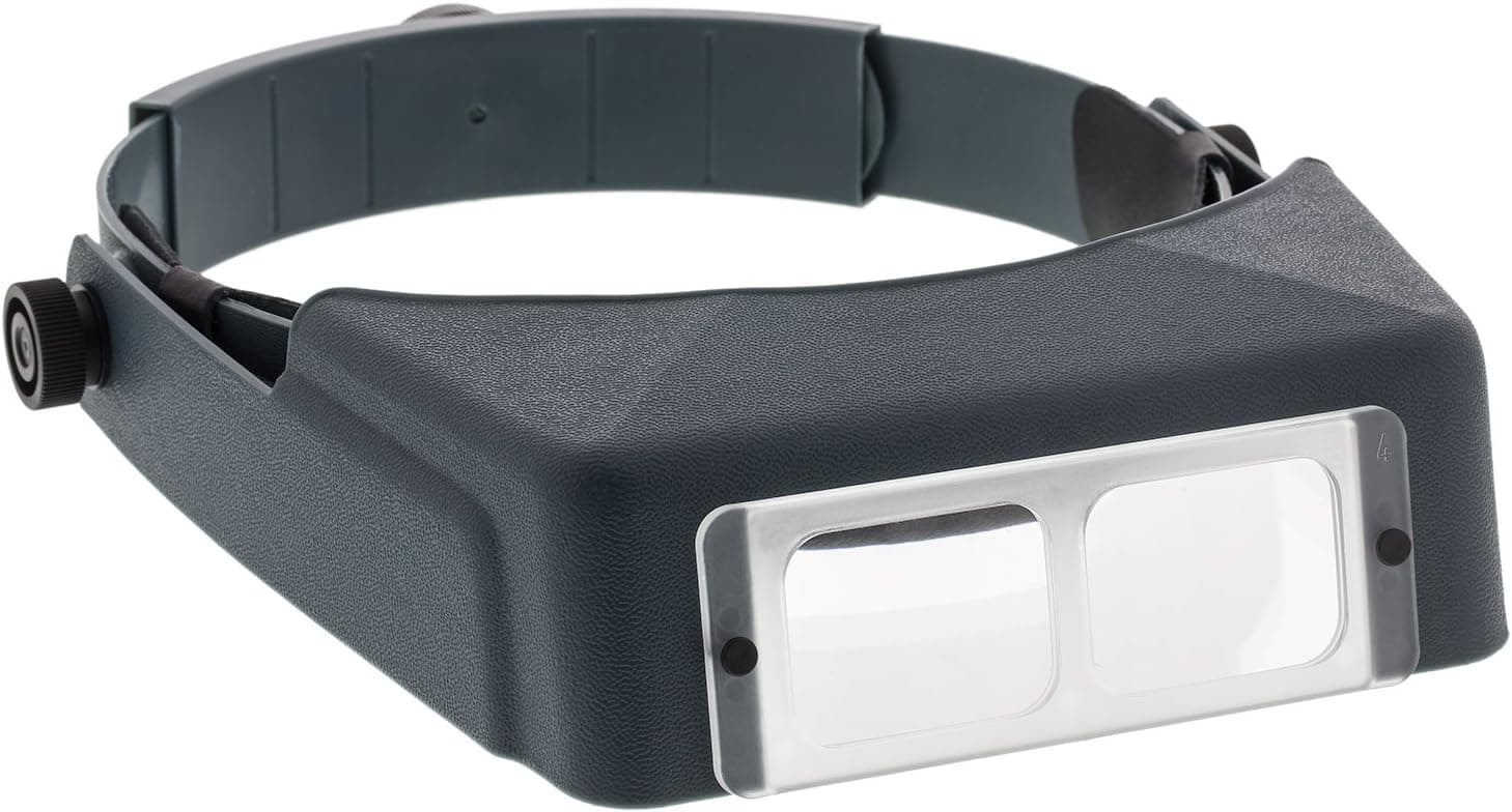 Donegan OptiVISOR LX Binocular Magnifier - Lensplate #4 Magnifies 2X at 10" Focal Length