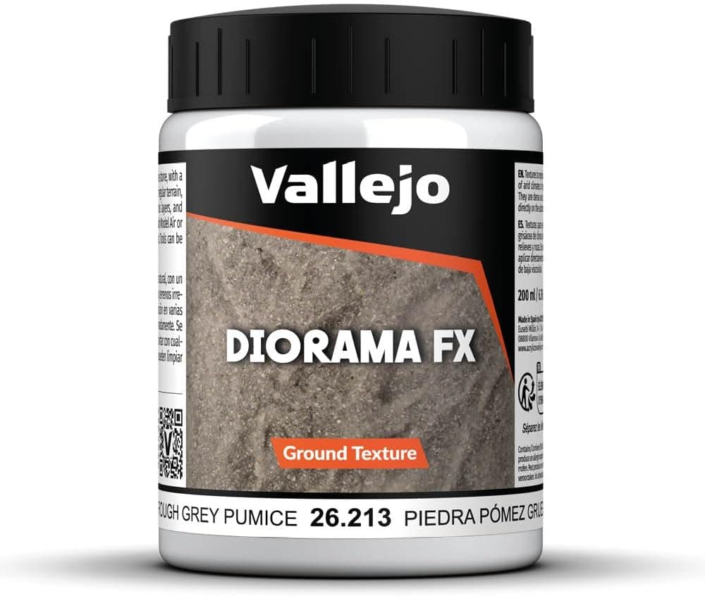 Vallejo Diorama FX Ground Textures - Rough Grey Pumice 200 ml