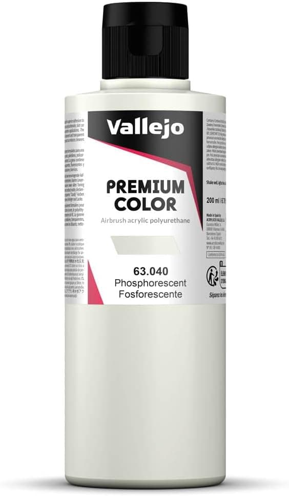 Vallejo Premium Color Phosphorescent 200 ml, Temporary Glow in the Dark
