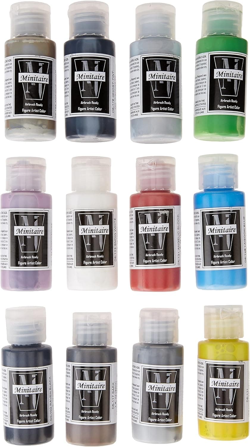 Badger Air-Brush Company Minitaire 12-Color Paint Starter Set