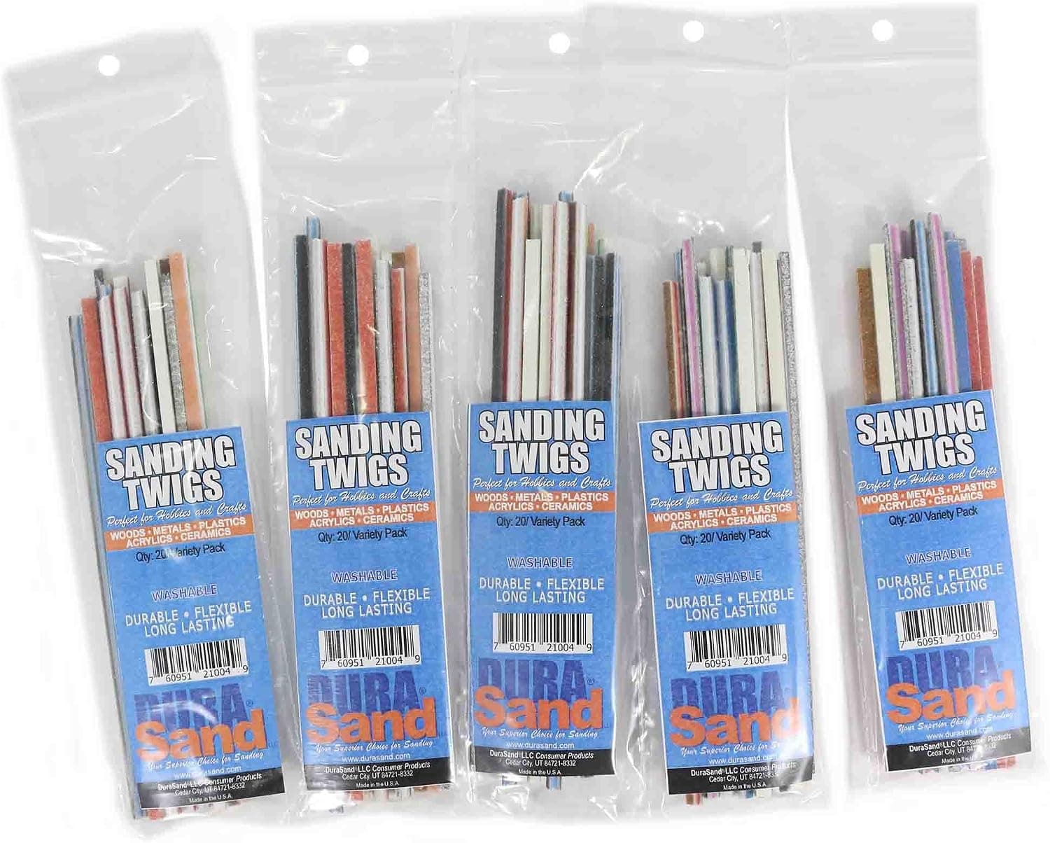 DuraSand Sanding Twigs, Hobby Craft and Models, Mixed Grit Bulk Discounts (5 Pack)