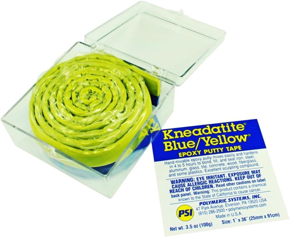 Polymeric Systems Kneadatite Blue/Yellow Epoxy Putty Tape 90cm Green Stuff