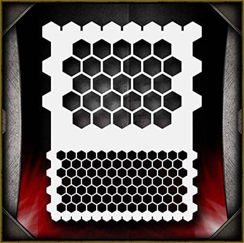 Honeycomb AirSick Airbrush Stencil Template