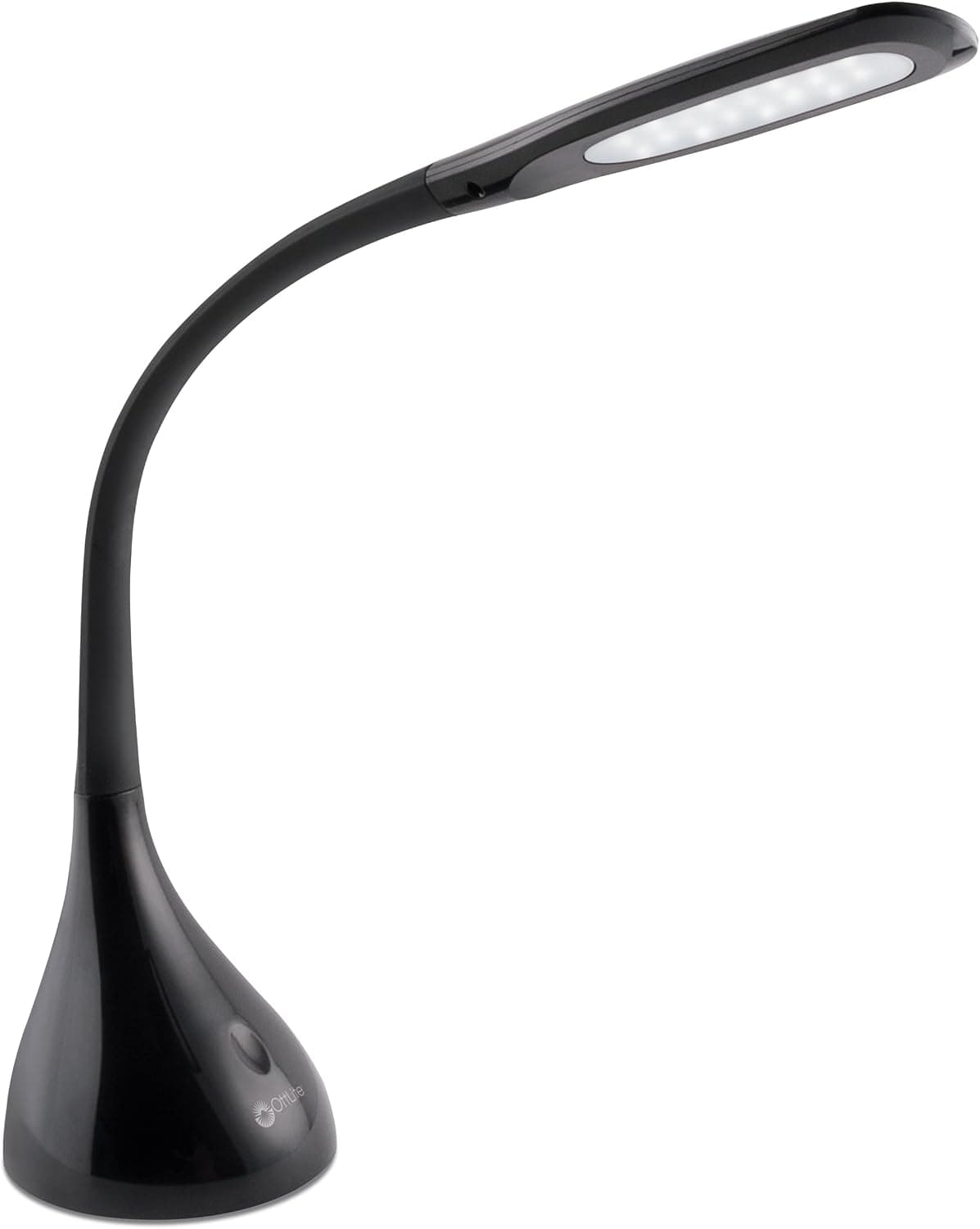 OttLite Creative Curves LED Desk Lamp with Adjustable Neck - 4 Dimmable Brightness Settings, Natural Daylight LEDs