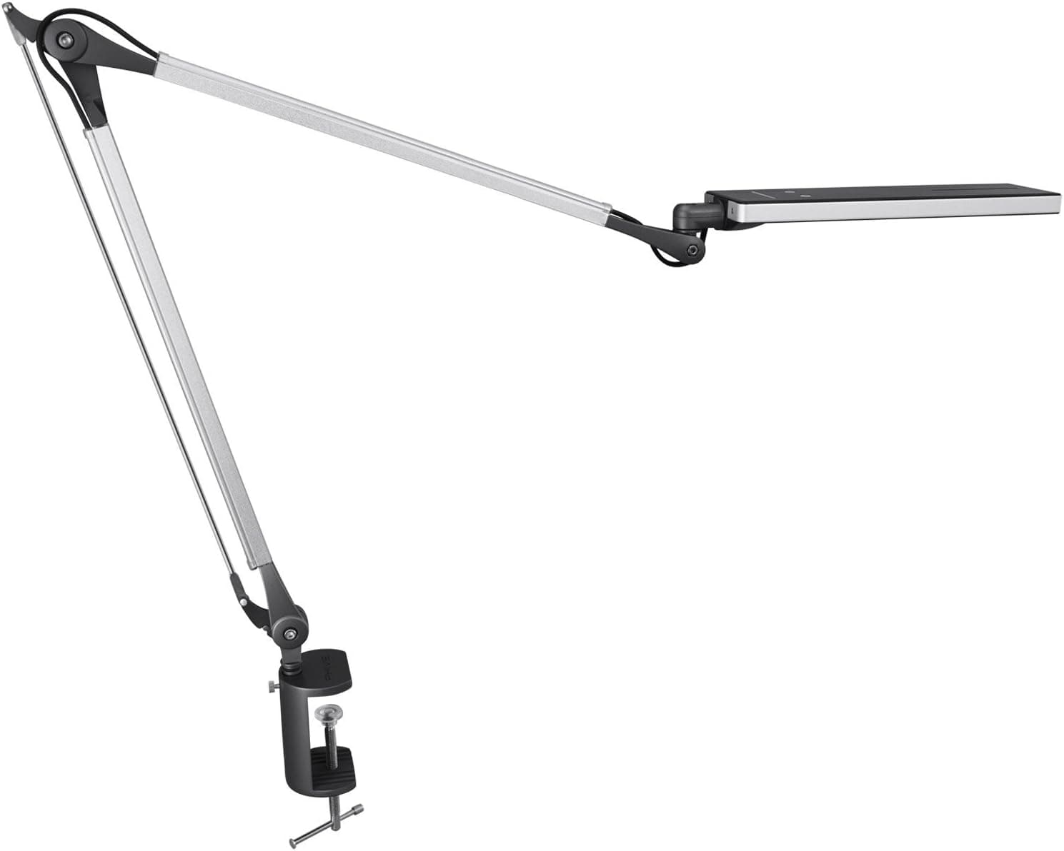 PHIVE LK-1 Architect Desk Lamp with Metal Swing Arm, Dimmable Workbench Lamp, 4 Lighting Modes, 6 Brightness Levels, Clamp On