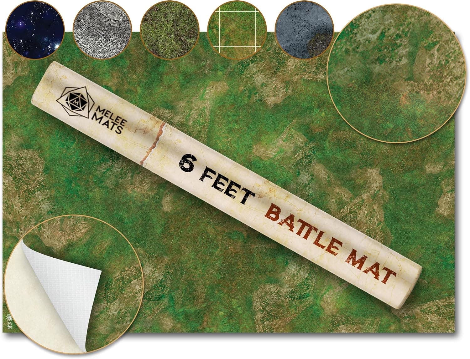 Melee Mats Wargaming Battle Mat, 48 x 72 Inch - Terrain for Warhammer 40K, DnD, Tabletop RPG, Durable Vinyl Map