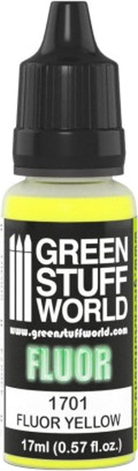 Green Stuff World Fluorescent Yellow Acrylic Paint for Models and Miniatures