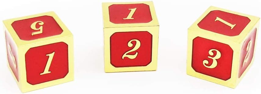 Haxtec Metal Dice Set for Dungeons and Dragons RPG Games