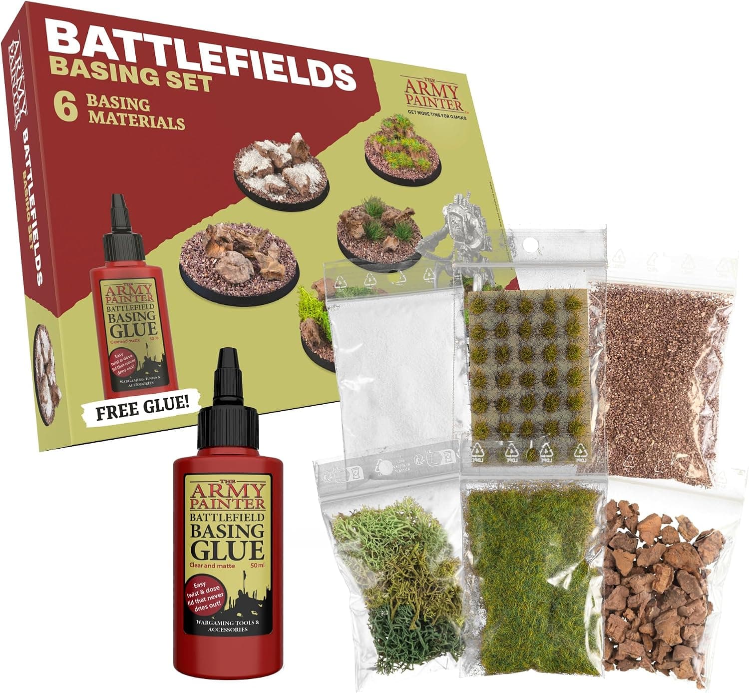 The Army Painter Battlefields Basing Set with PVA Glue, Tufts and Grass