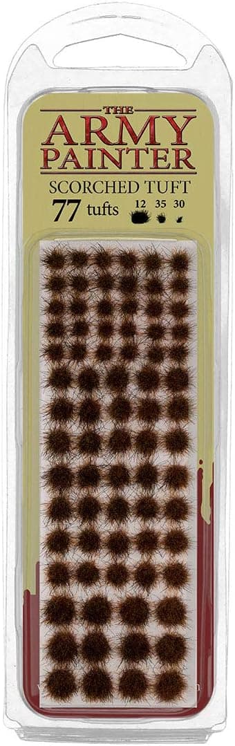 The Army Painter Battlefield Tufts: Scorched Tuft, 77 Pcs, 3 Sizes