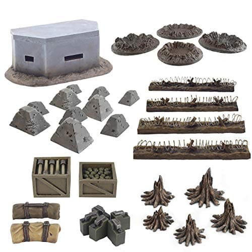 War World Gaming World at War Trench System Battlefield Scatter Terrain - 28mm WW1 Tabletop Wargame Terrain Scenery Western Front Battlefield Warfare Military Diorama