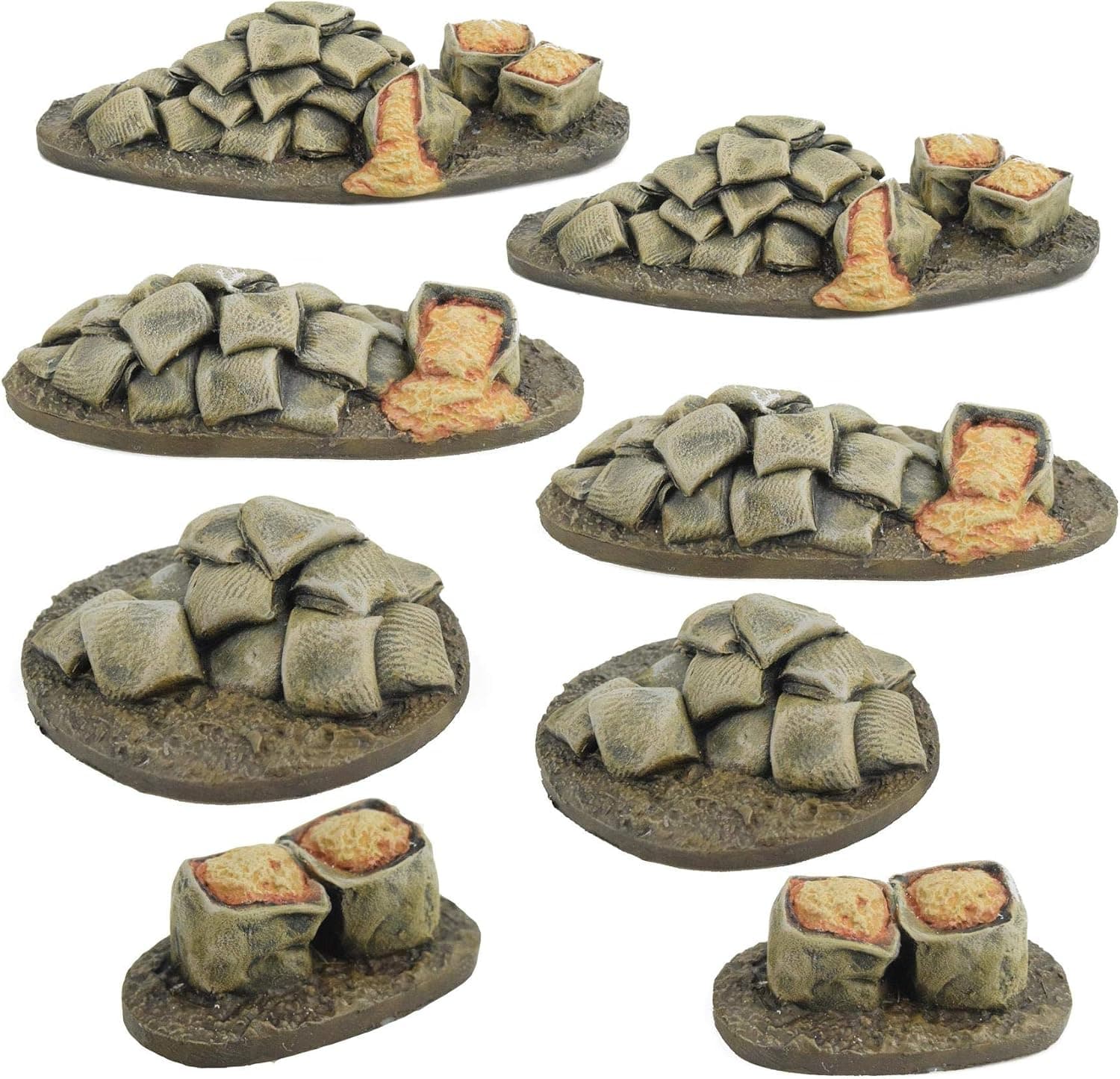 War World Gaming World at War Sandbag Scatter Terrain - 28mm WW2 Tabletop Wargame Scenery