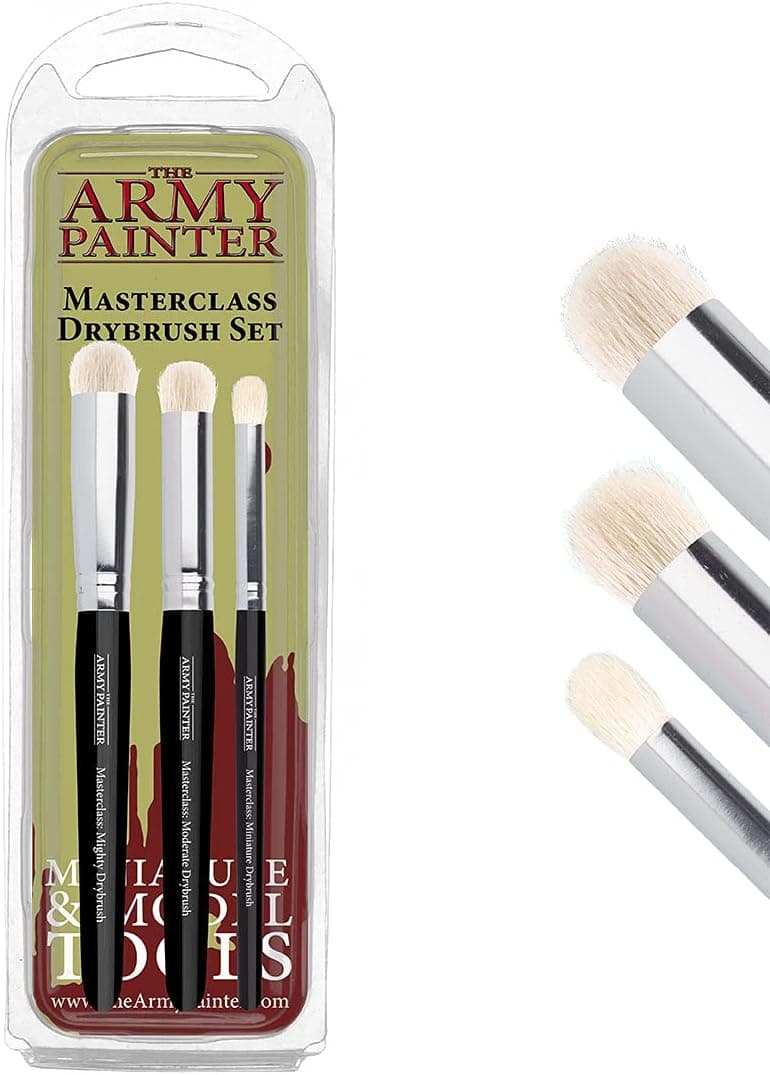 The Army Painter Masterclass: Drybrush Set in Three Sizes for Advanced and Professional Techniques