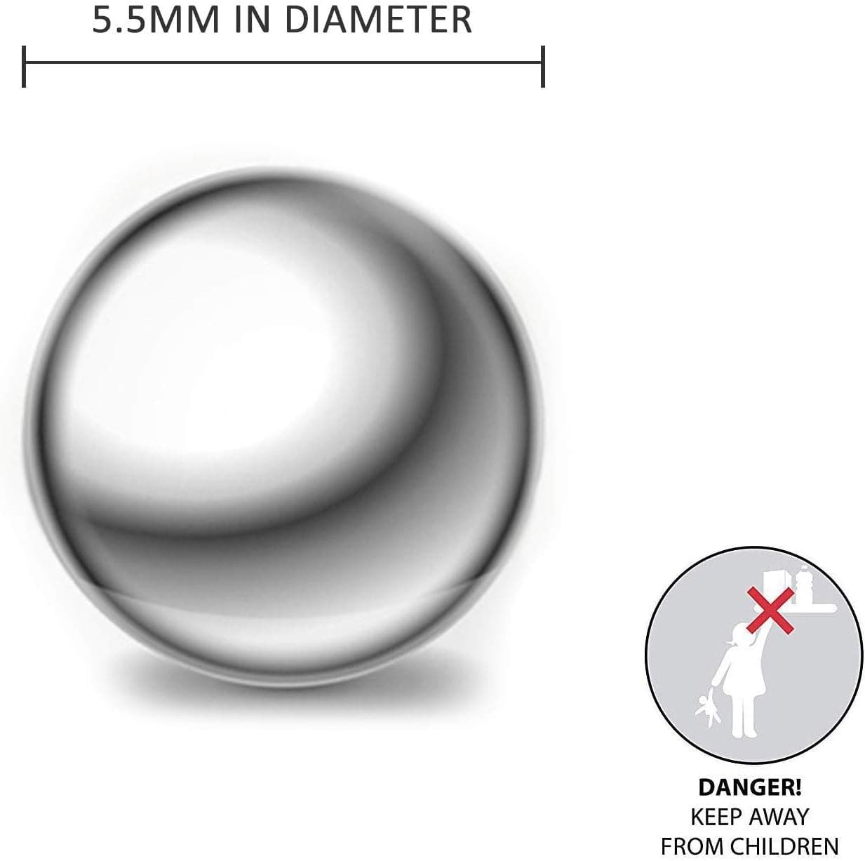200 Pcs Paint Mixing Balls - Rust-Proof Stainless Steel Balls for Mixing Model Paints, 5.5mm