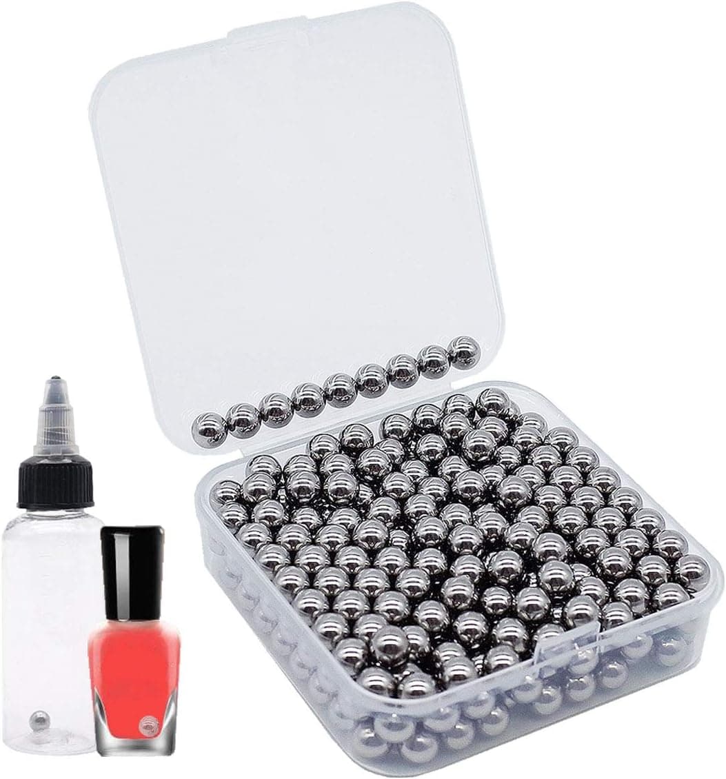 320 pcs Paint Mixing Balls Stainless Steel Mixing Agitator Balls for Mixing Model Paints, 6mm/0.24"
