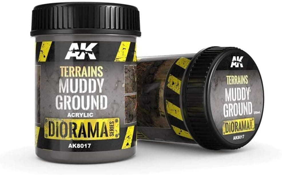 AK Interactive AK8017 Terrains Muddy Ground - 250ml Acrylic Texture