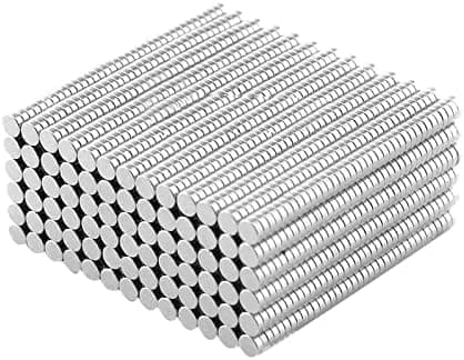 200PCS 3x1mm Mini Disc Magnet - 3mm x 1mm, Pack of 200 Refrigerator Magnets for Crafts, Office, Kitchen