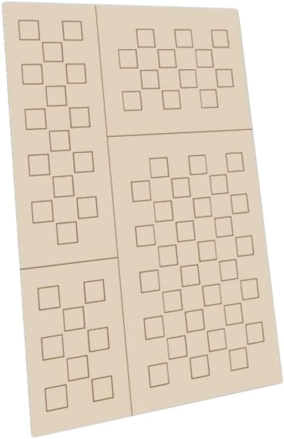 Green Stuff World for Models and Miniatures Self-Adhesive Stencils - Chequer L 9503