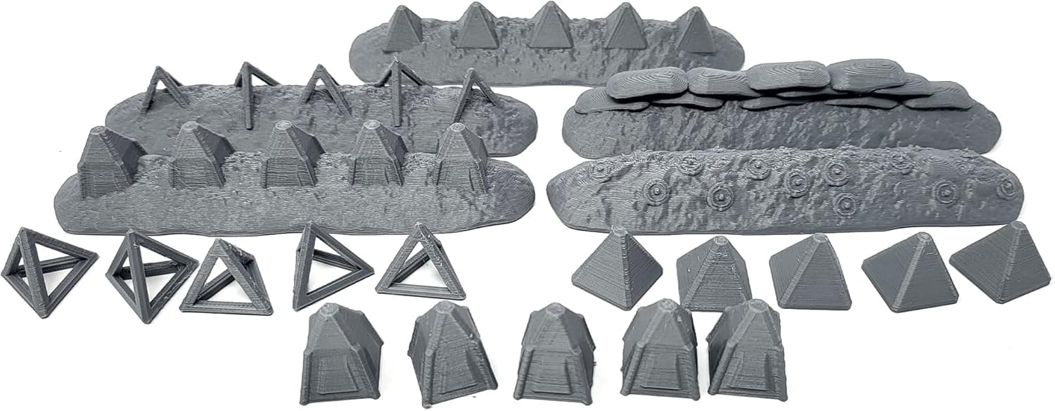 Tabletop Terrain Trench Scatter Set by War Scenery for Wargames and RPGs 28mm 32mm Miniatures