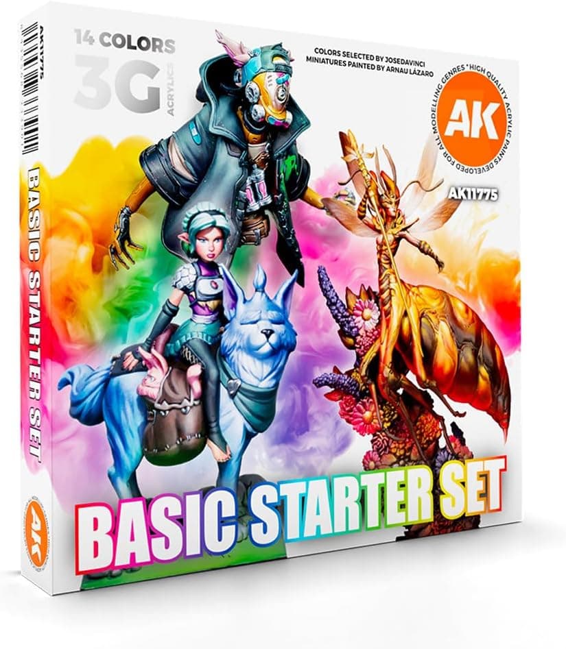 AK Interactive 3G Acrylics Basic Starter Set - AK11775 (14 x 17ml)