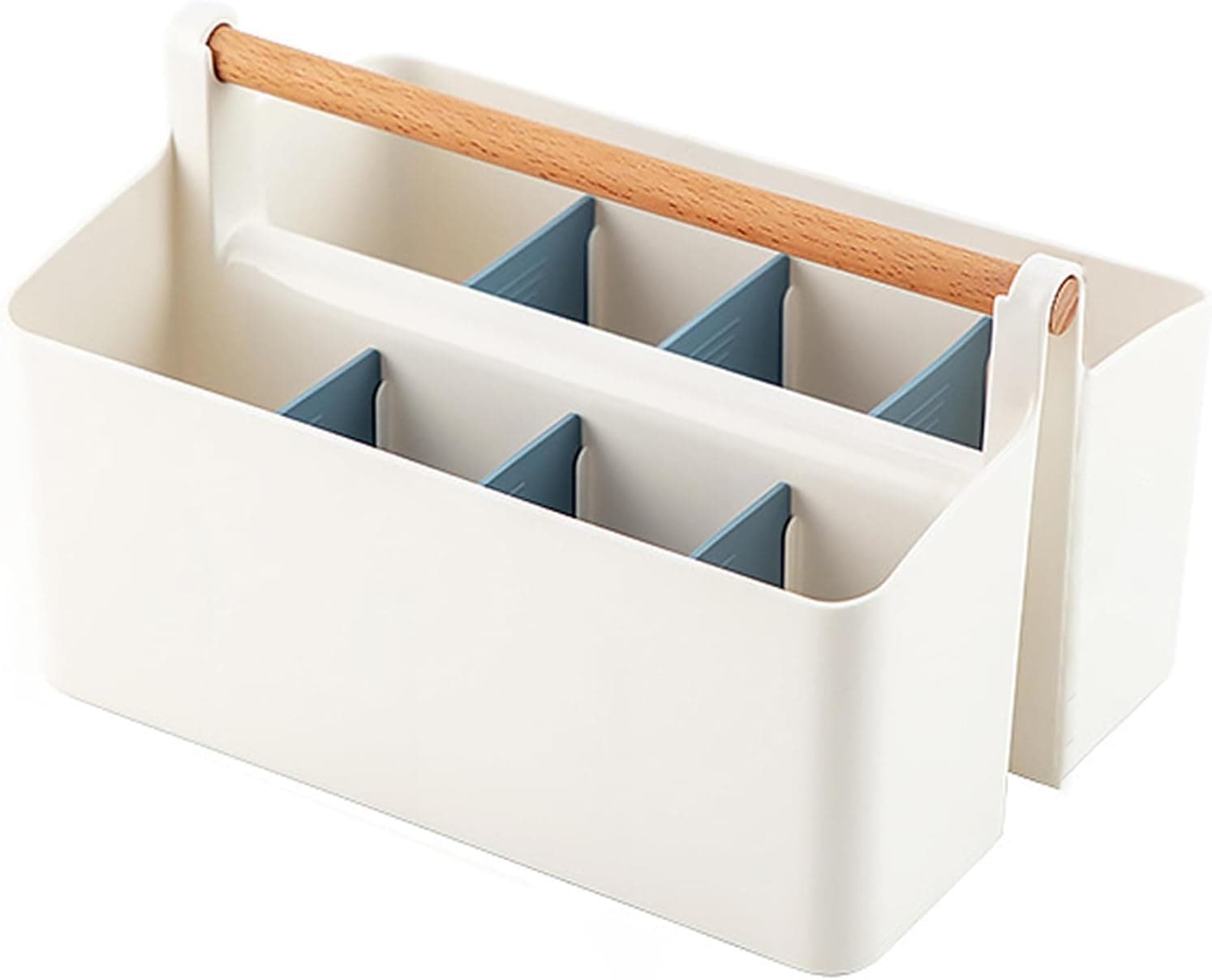 ENVIABELL Art Caddy Organizer with Handle, Art Supply Storage Organizer with Adjustable Dividers, Portable Storage Bin
