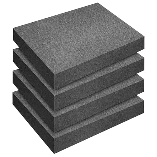 DECOHS 4 Pcs Pick Apart Foam Insert, 16'' x 12'' x 2'' Pre Cube Sheet Foams