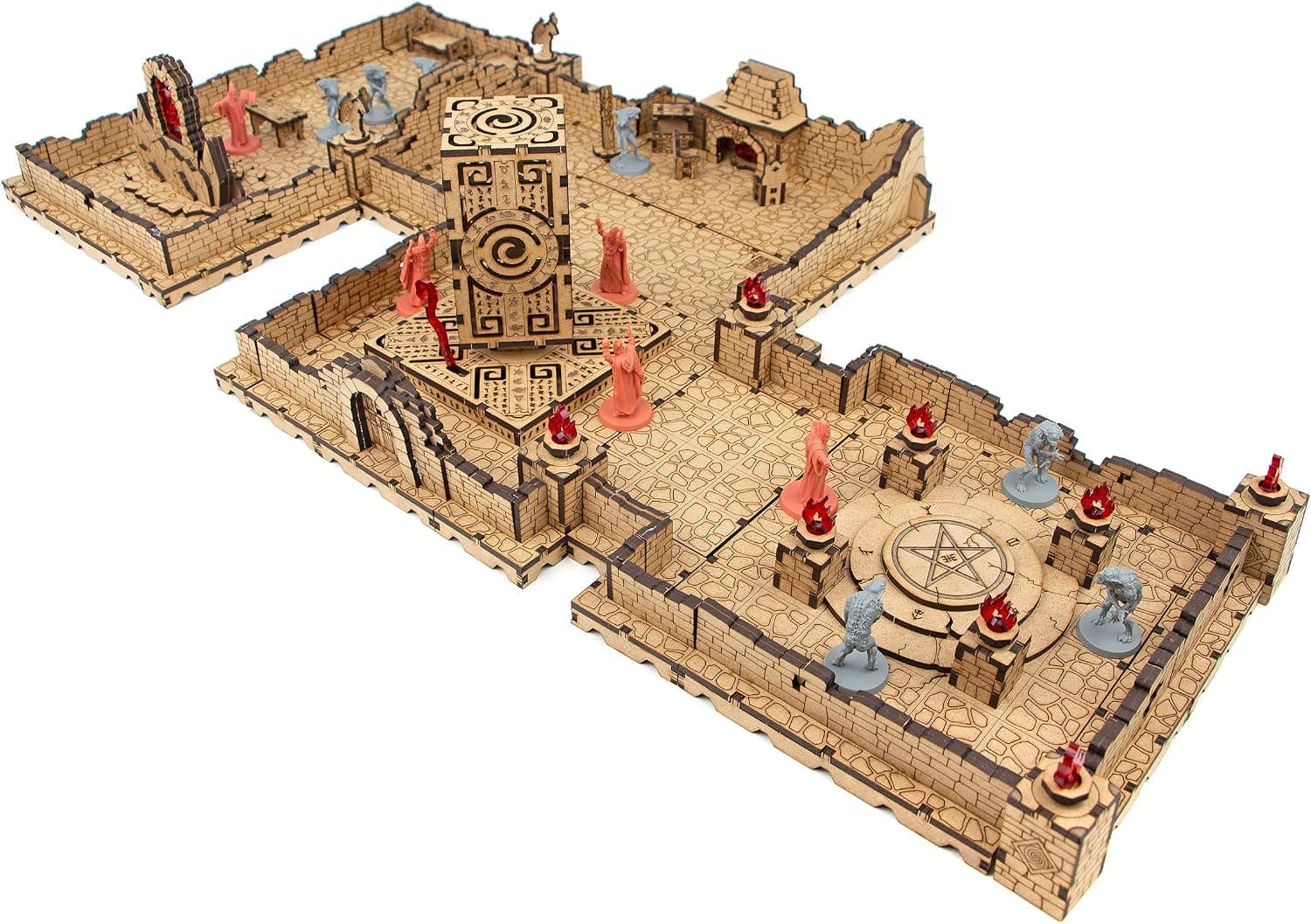TowerRex Cult's Lair D&D Terrain, Scatter Set, Modular Battle Map for Dungeons & Dragons, Pathfinder, Warhammer