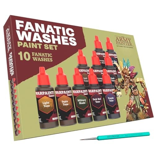 The Army Painter, Warpaints Fanatic Washes Set Combo, 10 x 18 ml