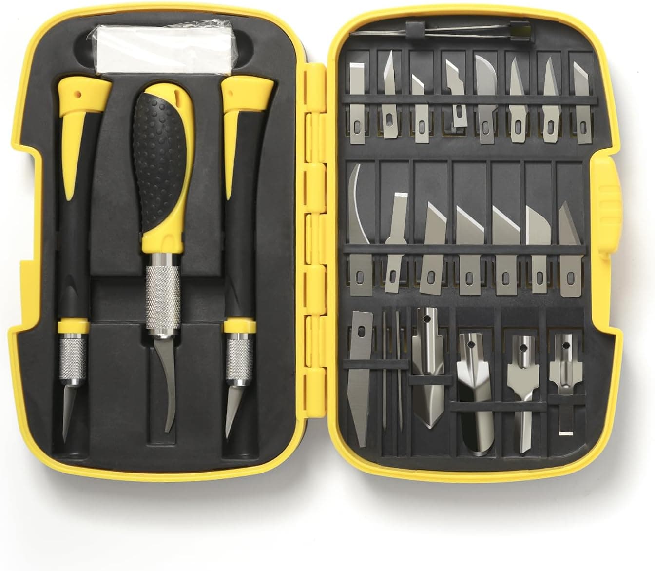 Precision Craft, Hobby, and Exacto Knife Set for Artistic, Scrapbooking, Stencil, Architectural Modeling, Woodworking, and Leatherworking Projects (30pcs)