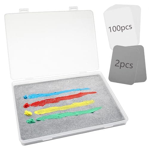 Kreapa Stay Wet Palette for Acrylic Painting, Wet Pallets for Painting Miniatures Include Wet Pallete Tray, 2 Pcs Sponges and 100 Pcs Hydro Paper to Keep Paint Stay Wet