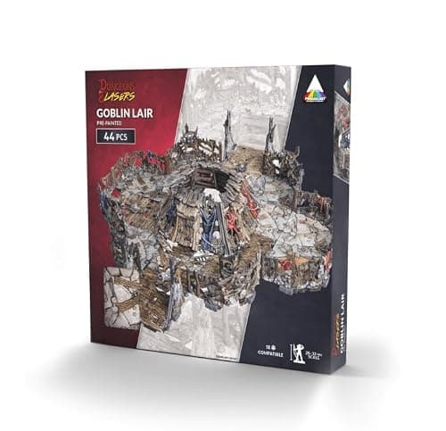 Dungeons & Lasers Goblin Lair Pre-Painted Tabletop DND Terrain Set, from Archon Studio